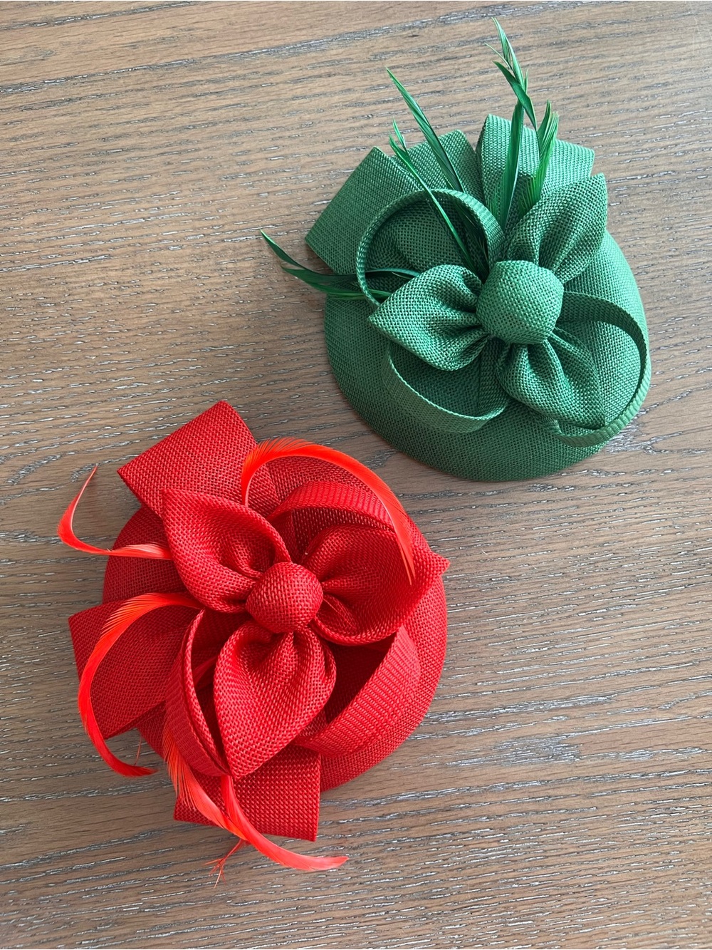 Fascinator‎ Hats Red and Green Holiday Derby Party